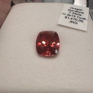 7.34ct cushion cut Oregon Sunstone